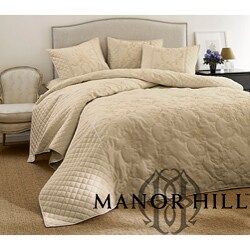 Manor Hill Claremont Linen/ Ivory Bedspread