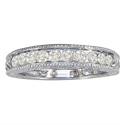10k White Gold 1/2ct TDW Diamond Wedding Band (K,I2)