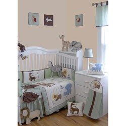 Babykins African Jungle 9-piece Crib Bedding Set