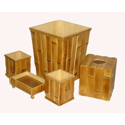 Five-piece Bamboo Bathroom Set (China)