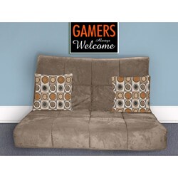 Roxy Video Game Grey Sage Microfiber Floor Chair