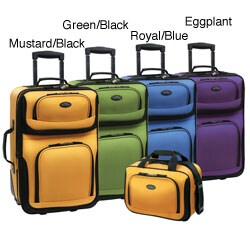 U.S. Traveler RIO 2-piece Expandable Carry-on Luggage Set