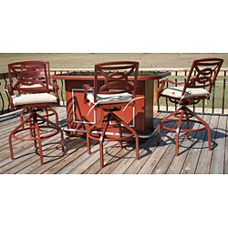 Aspen Granite 5-piece Patio Bar Set