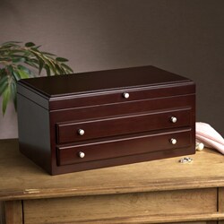Walnut Two-drawer Jewelry Chest