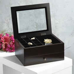Mahogany Pull-out Drawer Jewelry Box