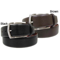 Joseph Abboud Men's Safian Print Leather Belt