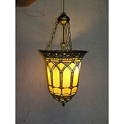 Tiffany-style Castel Hanging Lamp