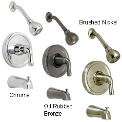 Fontaine Brushed Nickel In-wall Tub & Shower Set