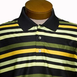 In Fiamme Striped Polo Golf Shirt