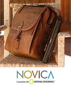Leather 'Free Spirit' Backpack (Mexico)