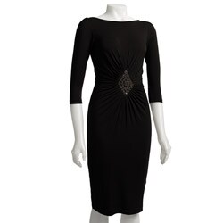 Kische Women's Scoop Back 1/2-sleeve Dress