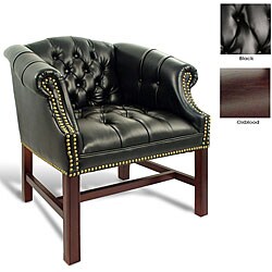 Ergocraft Vinyl Tufted Rolled Arm Chair