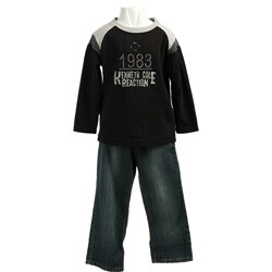 Kenneth Cole Boy's '1983' Shirt and Jeans Set