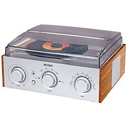 Jensen JTA-220 3-speed Turntable with AM/FM Radio