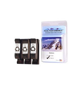 HP 15 Compatible Black Ink Cartridges 3 Pack (Refurb)