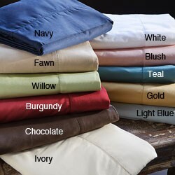 Hemstitch 400 Thread Count Solid Pillowcases (Set of 2)