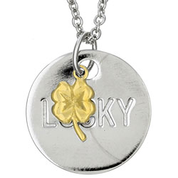 Sterling Silver 16-inch Lucky Charm Necklace