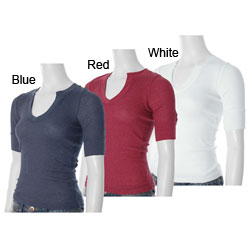 Energie Junior Short-sleeve Waffle Knit Thermal Top