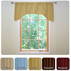 Hotel Stripe Single Panel Blackout Window Valance
