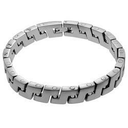 Surgical Steel Squared S Bracelet