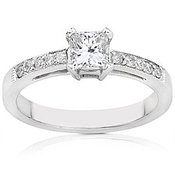 14k White Gold 5/8ct TDW Diamond Engagement Ring (H-I, I1-I2)