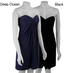 Laundry by Design Short Slinky Strapless Dress