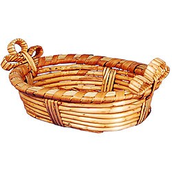 Triple-loop Small Wicker Basket (Set of 24)
