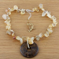 Bronzite Compact Disc Necklace (USA)