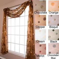 Dots Sheer 6-yard Scarf Valance