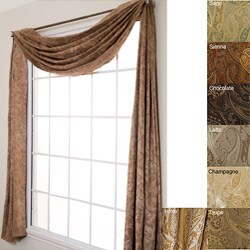 Geneva Paisley 6-yard Scarf Valance