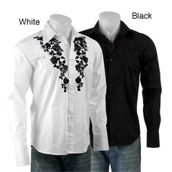 Do Denim Men's Long-sleeve Embroidered Shirt