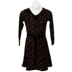Hartstrings Girl's Charming Cherry Print Dress