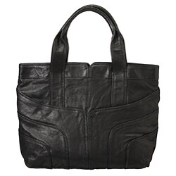 Andrew Marc Savannah Lambskin Leather Tote