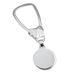 Sterling Essentials Sterling Silver Italian Disc Key Chain