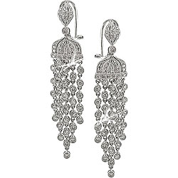 18k White Gold 1 3/4ct TDW Diamond Drop Earrings (G-H, SI1-SI2)