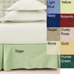 Solid Color 205 Thread Count Cotton Bedskirt