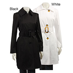 London Fog Women's Cinch Belt Trench Coat