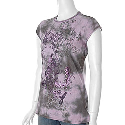 Calvin Klein Junior's Brown Vintage Tie-dye Shirt