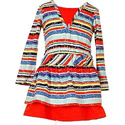 Flapdoodles Little Girl's Multi-stripe Dress