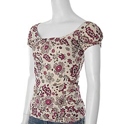 Energie Junior Scoop Neck Cap Sleeve Top