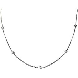 14k Gold 1ct TDW Diamond By the Yard Necklace (G-H, I1)