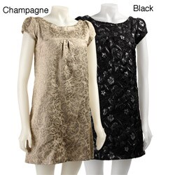 Necessary Objects Junior's Jacquard A-line Dress