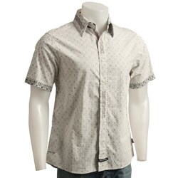 English Laundry Men's Inside-out Print Woven Shirt