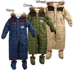 Weatherproof Infant Boy's Puffy Hooded Snowsuit 