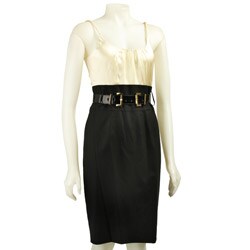 Laundry by Design Women's Belted Garbardine Dress