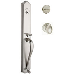 Estate Satin Nickel Handle Set with Doorknob