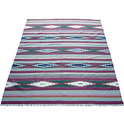 Indo Kilim Hand-knotted Rug (9'4 x 11'8)