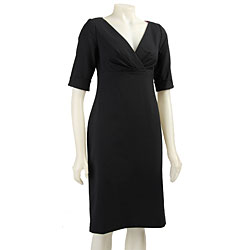 Eliza J Women's Navy Blue 1/2-sleeve Dress