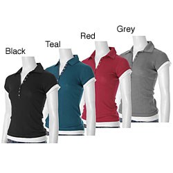 Energie Junior's Ribbed Polo Collar Top