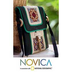 Hemp 'Colors of the Night' Shoulder Bag (Thailand)